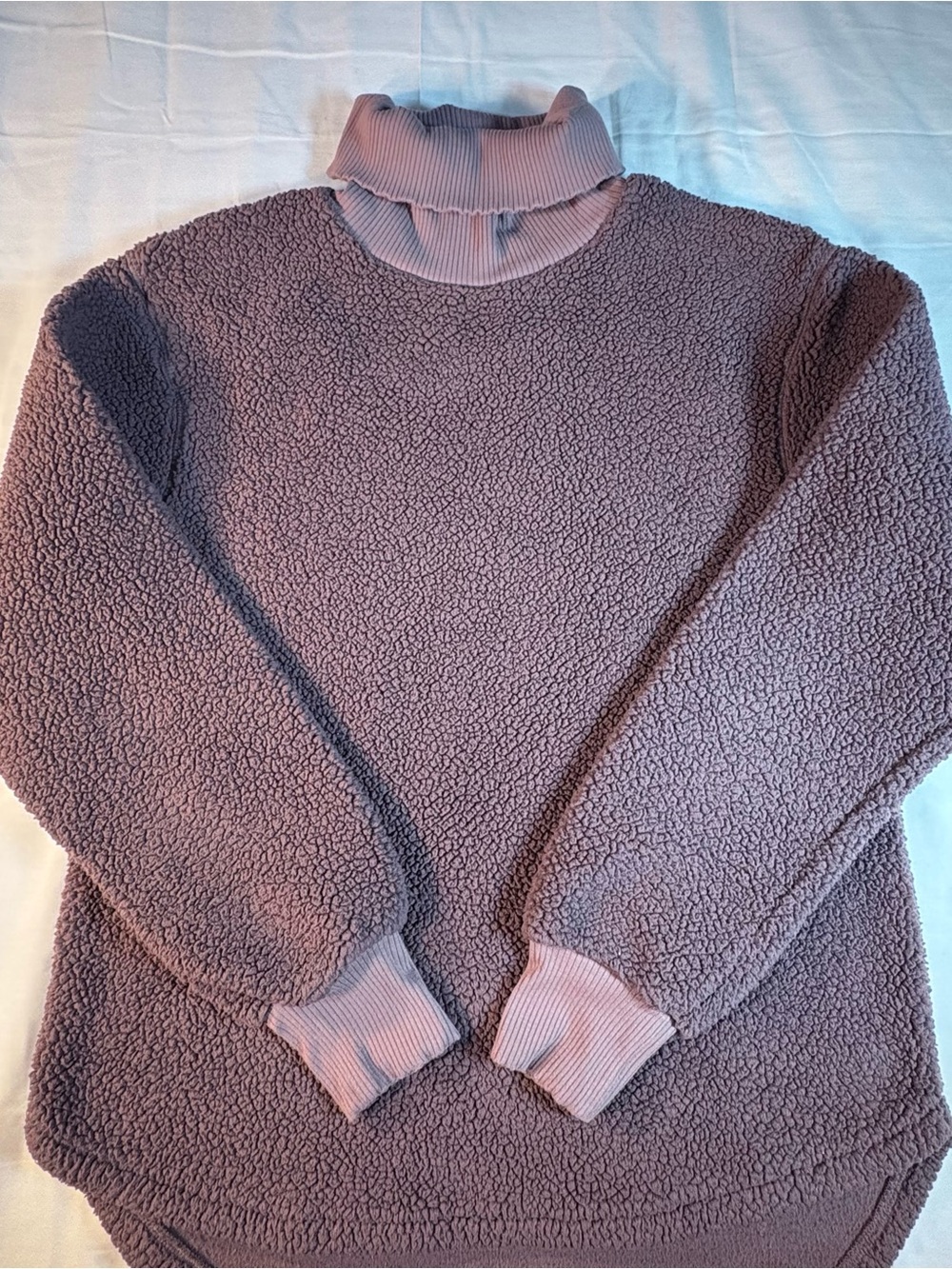 Jockey Lavender Sherpa Turtleneck